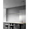 Lampa wisząca minimalistyczna BEAM ST-8960-L80 złota żelazna LED 8W 3000K nad wyspę liniowa