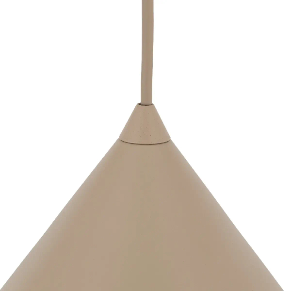 Lampa wisząca nad stół Cono 10620 stożkowy zwis na kablu beżowy