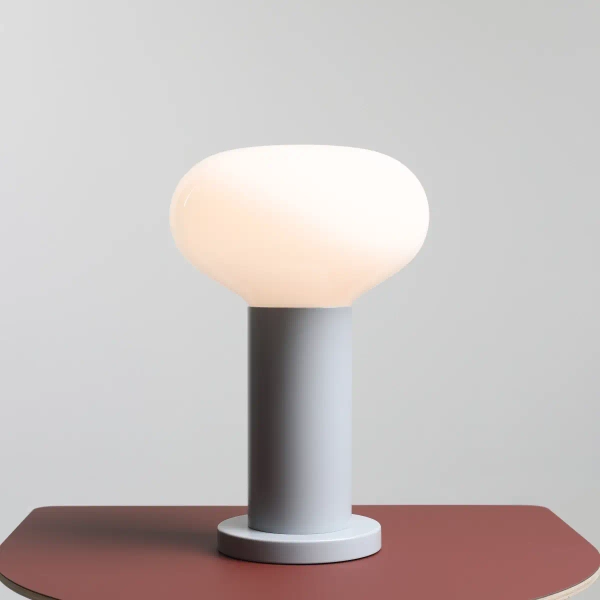 Szklana lampa na stolik Flo Table Grey S 7000B22_S szara