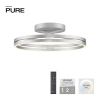 Sufitowa lampa na pilot PURE E-LOOP srebrna 6552-95 1xLED 20W 2700-5000K zmienna barwa