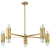 Lampa wisząca glamour Marvele MARVELE10-AB-OPAL tubki mosiądz