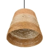 Wisząca lampa ekologiczna JOELINE R31731926 boho czarny brązowy