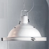 Wisząca LAMPA industrialna NAUTILIUS L 10266101 Kaspa metalowa OPRAWA na łańcuchu ZWIS okrągły biały