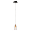 Wisząca lampa BERLIANE 00430/04/60 LED 4W 2700K szklana czarna złota