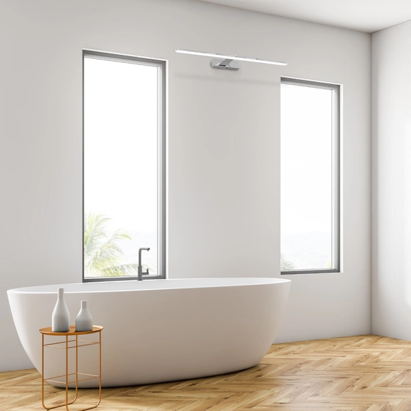 Kinkiet LAMPA ścienna SPLASH ML5614 Milagro łazienkowa OPRAWA metalowa LED 12W 4000K galeryjka IP44 chrom