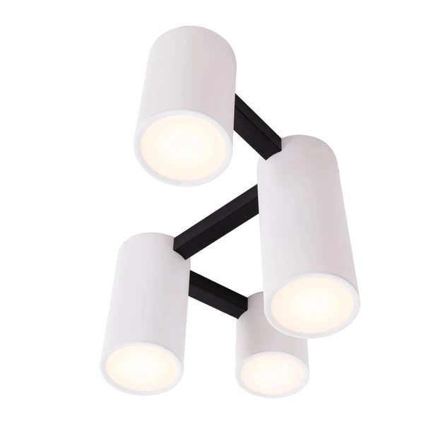 Jadalniana lampa sufitowa Laxer C0228 Maxlight nad stół metal biały czarny