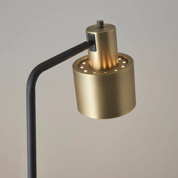Podłogowa lampa stojąca Mayfield 95465 metalowa srebrny czarny