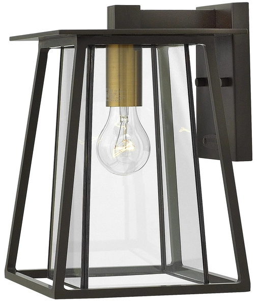 Kinkiet ścienny HK-WALKER2-M Hinkley zewnętrzny na elewację przeźroczysty