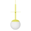 Sufitowa szklana lampa do kuchni PLAAT A PLA11111P0 żółta