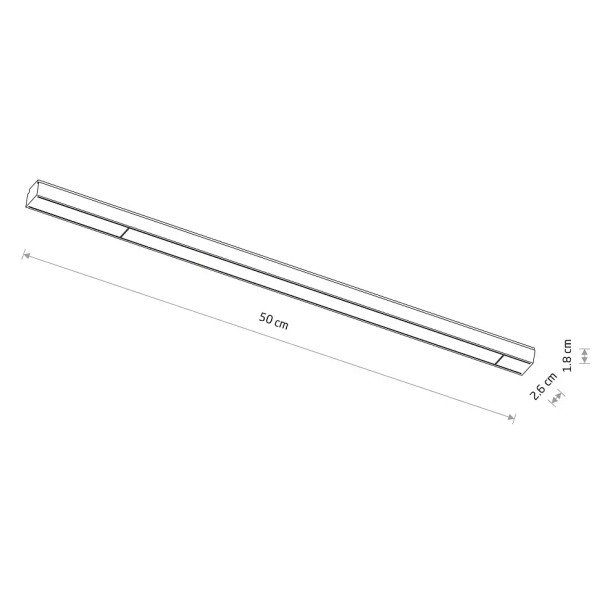 Sufitowa lampa 1-obwodowa 11308 LED 18W 3000K czarny