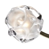 Antyczna lampa sufitowa SEATTLE mosiężna szklana metalowa 3p G9 do sypialni SEA5375