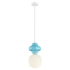 Wisząca lampa nad stół Latera PND-94331-1L-BLU ceramika niebieski