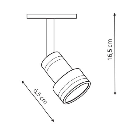 Reflektorek STORM LP-733/1R WH tuba do systemu szynowego 1 - fazowego biały