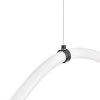 Lampa wisząca wąż ledowy SNAKE MD1021-4 black czarna metal PVC LED 60W 3000K 4M do jadalni