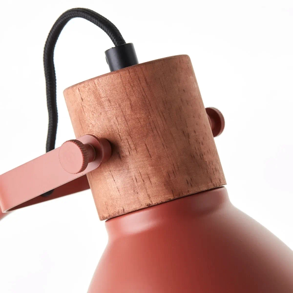Regulowana lampa stołowa Erena 94555/01 metalowa czerwona