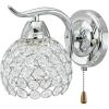 Kryształowa lampa ścienna 8707/1 8C do holu chrom