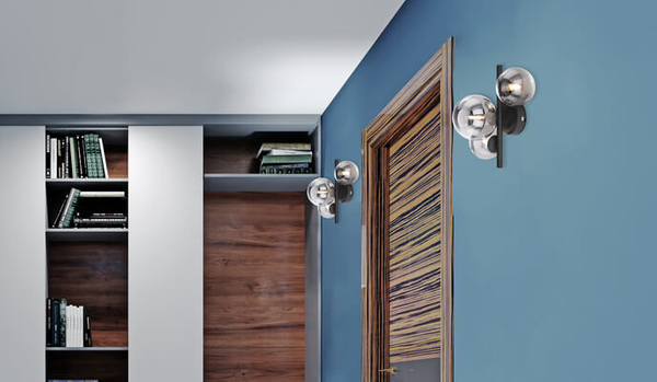 Sufitowa lampa Riha 56133-3W LED 3W 3000K szklana czarna grafitowa