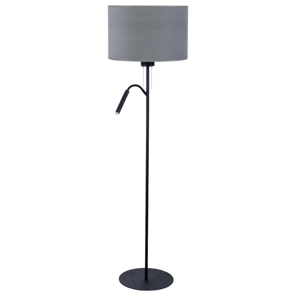 Sypialniana lampa stojąca do czytania Hotel 9072 Nowodvorski podwójna szara