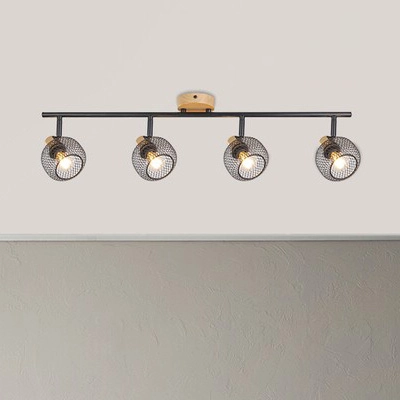 Reflektorowa lampa natynkowa Grendel 3130 czarne kule metalowe biurowe