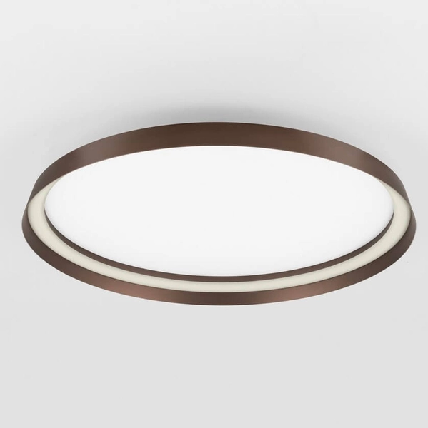 Sufitowa lampa okragła BATALLAS LE44792 LED 48W 2700-4000K nad stół brązowy