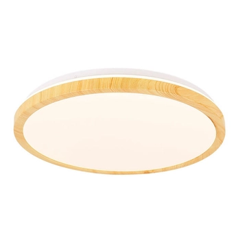 Drewniany plafon Gandava 14-75253 LED 24W 4000K okrąg biały