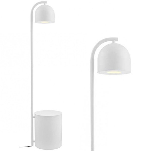 Dekoracyjna LAMPA stojąca BOTANICA 40850108 Kaspa podłogowa OPRAWA metalowa tuba z doniczką szara