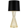 Lampa stołowa hampton Filo MT1235 Step druciana złota czarna