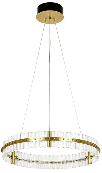 Wisząca lampa Saturnus MSE010100167 z kryształami złota