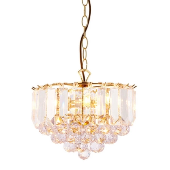 Kryształowa lampa wisząca Fargo FARGO-12BP mosiądz przezroczysty