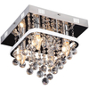 Kwadratowa lampa sufitowa Pallas LED 23W 4000K pokojowa chrom biała