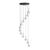 Kaskadowa lampa wisząca SERENITY AZ6534 LED 84W 3000K kule białe czarne