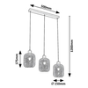 Wisząca lampa loftowa Grendel 3132 kaskada metalowa nad stół czarna