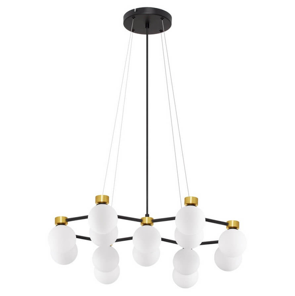 Wisząca lampa molekułowa CAMINOS LE44544 złoty czarny biały