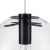 Okrągła lampa wisząca Tonda ST-8722P-XL black Step kula przezroczysta