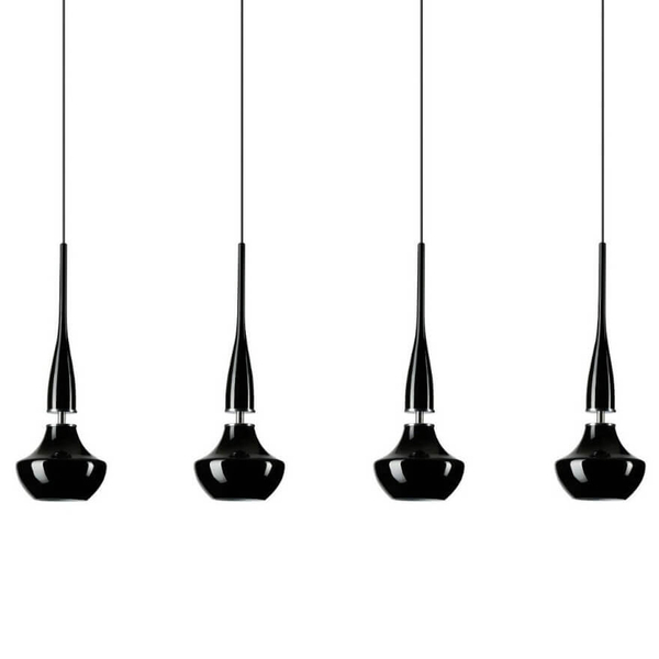 Metalowa lampa wisząca Tasos AZ0885 wielopunktowa czarna