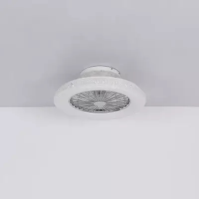 Wentylator lampa sufitowa CORUSSO 3654 Globo LED 45W 3000-6500K koło biały