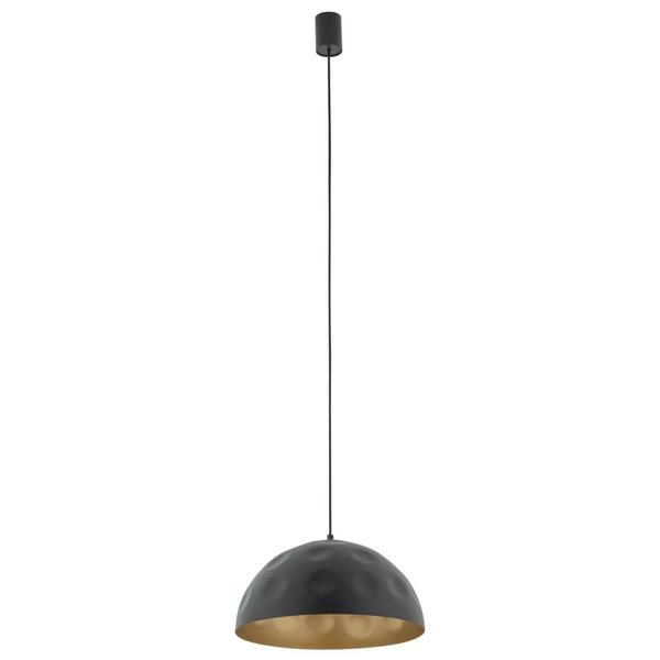 Kopułowa lampa wisząca Hemisphere 10702 do kuchni metalowa czarna złota