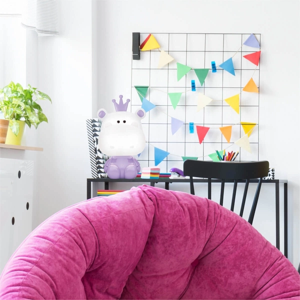 Lampka LED na komodę Hippo KDR-613B-PE Zumaline 3W 4000K fioletowa biała