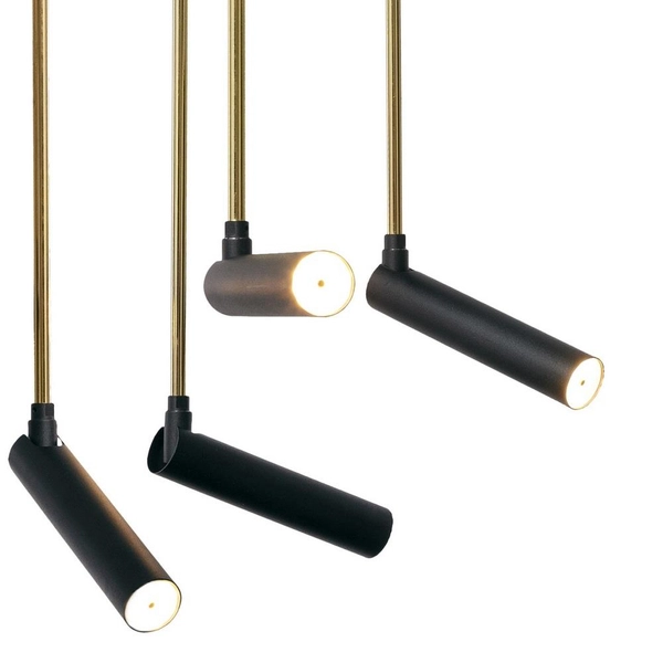 Salonowe tuby metalowe LARS 11085805 LED 32W kierunkowy plafon czarny