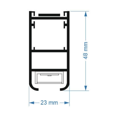 LAMPA wisząca ISASEKI 8663 Shilo metalowa OPRAWA zwis LED 16W 4000K listwa biała