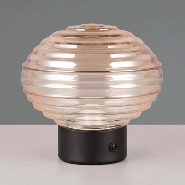 Stołowa lampka Earl R57771113 LED 2W 3000K czarna bursztynowa