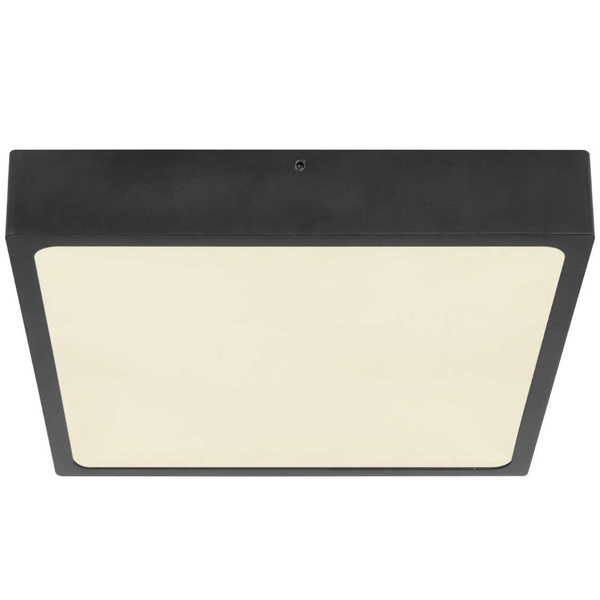 LAMPA sufitowa ECHO 12369-22 Globo metalowa OPRAWA kwadratowa LED 22W 4000K plafon czarny