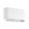 Ścienna LAMPA kinkiet TOBIAS 03960 Ideus owalna OPRAWA metalowa loft biała