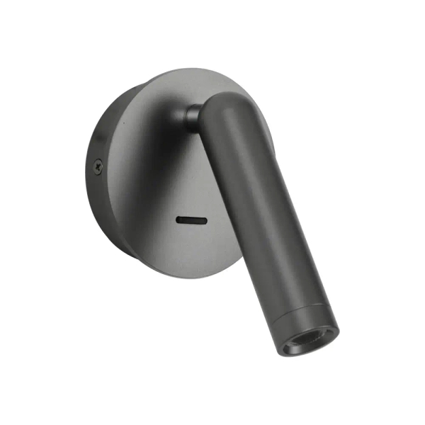 Ścienny kinkiet regulowany Carda WL-64834-1-GR LED 2,5W 3000K tubka szara
