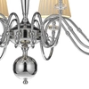 Salonowy żyrandol LILOSA 256 AMPLEX abażurowy chrom