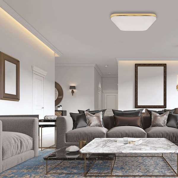 Lampa sufitowa Nemo EK7792 do łazienki LED 17W 4000K złoty