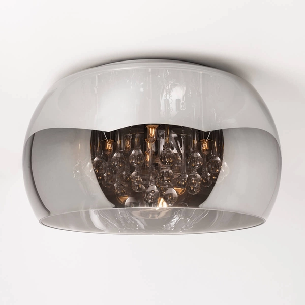 Lampa sufitowa CRYSTAL C0076-05L-F4FZ szklana glamour chrom przezroczysta