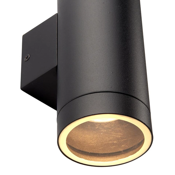 Łazienkowa lampa ścienna góra-dół Palin XL 98438 tuba metalowa IP44 czarna