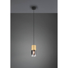 Wisząca lampa szklana Robin 310600154 tubka loftowa czarna złota
