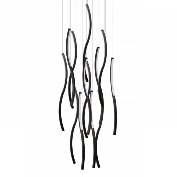 Nowoczesna lampa wisząca FLOW AZ6817 LED 180W 3000K ściemnialna czarna